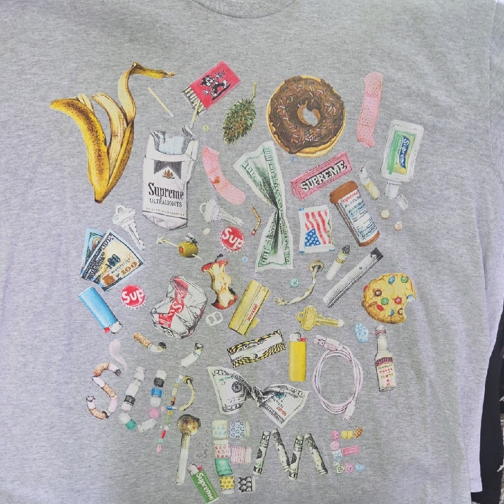 Supreme Gray Graphic Tee